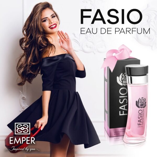 Young, romantic and graceful. Fasio is the perfect fragrance for a beautiful, empowered woman.