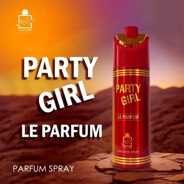 يعتبر سبراى ميلستون بارتى جيرل Milestone - Party Girl Fragrance Mist For Women مكملاً مثاليًا للعطر من نفس المجموعة. يترك البشرة معطرة بشكل رائع، مما يمنحك دفعة جديدة من الطاقة والثقة بالنفس في أي وقت خلال اليوم. العلامة التجارية: مايلستون - بارتي جيرل مقدمة العطر: الفانيليا والكراميل. روائح قلب العطر: زهور بيضاء وحلوة. قاعدة العطر: حبوب التونكا، الفانيليا، الباتشولي والبودرة.