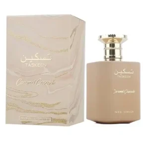 برفان تاسكين كاراميل كاسكيد Taskeen Caramel Cascade Perfume - By Paris Corner الحاصل على جائزة العطر الأكثر إثارة والمزيج الجذاب من الكراميل والحليب، وهي مقدمة ممتعة تمهد الطريق للثراء الذي يتكشف. مع تطور العطر ، يكشف القلب عن مزيج آسر من حبوب التونكا والعسل ، مما يخلق جوهرًا دافئًا وجذابًا يبقى على بشرتك بدقة. تتوج الرحلة بقاعدة ساحرة من الفانيليا والمسك الأبيض. تجتمع هذه المكونات المختارة بعناية لتشكيل تركيبة متناغمة تترك انطباعًا لا ينسى.