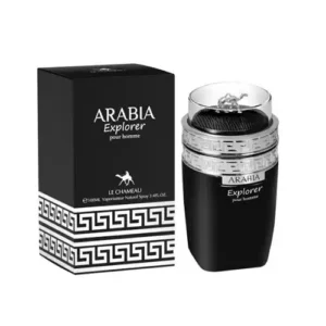 برفان ايمبر اريبيا اكسبلورر Le Chameau Arabia Explorer Pour Homme EDP – 100ml. يجسد برفان ايمبر اريبيا اكسبلورر روح المغامرة والفخامة، وهو مصمم لأولئك الذين يخوضون رحلة لا تنتهي بحثًا عن آفاق جديدة. يفتح هذا العطر الفريد طريقًا نحو النشوة، ويلتقط جوهر الاستكشاف بمزيج غني من النوتات المتطورة.