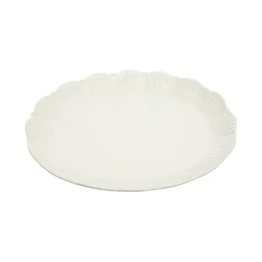 طبق تقديم كورال من روزا اف ام، مقاس 42 سم، أبيض