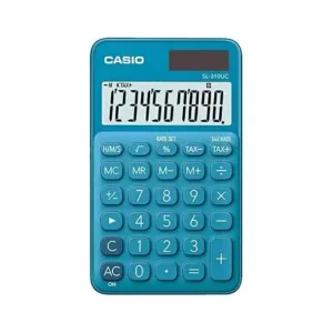 آلة حاسبة رقمية محمولة من كاسيو، أزرق، SL-310UC-BU-N-DC