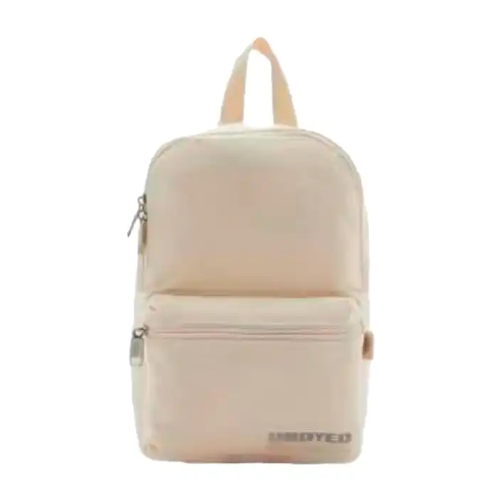 شنطة ظهر غير مصبوغة من امبرو، مقاس S، لون أبيض طبيعي