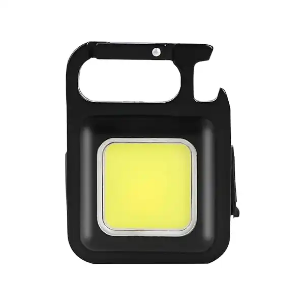 مصباح ليد يدوي صغير مغناطيسي بسلسلة مفاتيح مع بطارية قابلة لإعادة الشحن، سطوع لومن عالي و4 أوضاع متعددة الاستخدامات للمغامرات الخارجية - الصورة 2