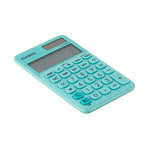 كاسيو الة حاسبة رقمية محمولة SL-310UC-GN-N-DC - اخضر - الصورة 2