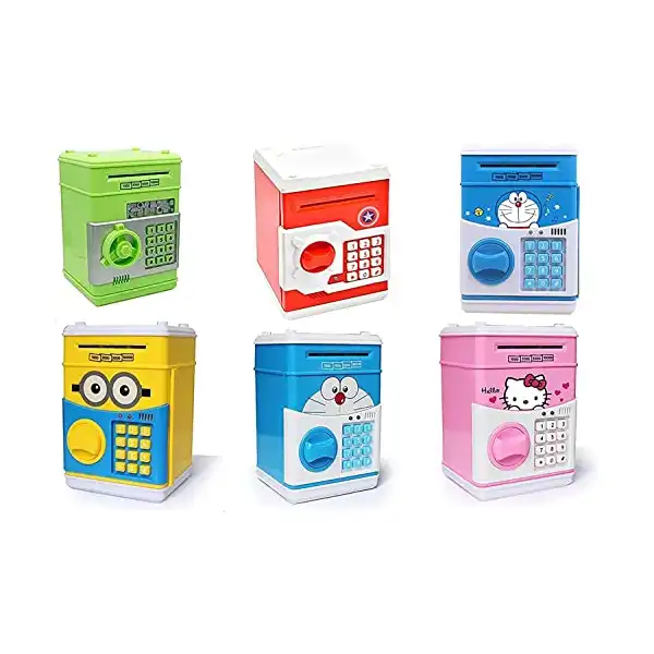 حصالة حفظ النقود والعملات المعدنية للأطفال للجنسين - الصورة 2