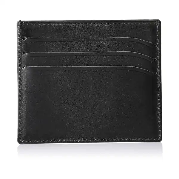 محفظة FP006-08 من الجلد الطبيعي مع 6 فتحات لكروت الائتمان 10×8.5 سم اسود باولو فيري أسود L للرجال - الصورة 3
