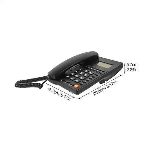 تليفون أرضي بسلك مع مكبر صوت وشاشة LCD وذاكرة تخزين من بيكتيل، موديل T219CID - الصورة 3