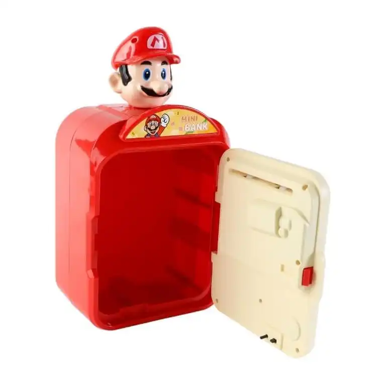 لعبة حصالة نقود إلكترونية من Next Store بصمة الإصبع وكلمة مرور – صندوق نقود كهربائي صوتي بصري – لعبة تعليمية للأطفال (احمر) - الصورة 3