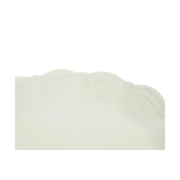 طبق تقديم كورال من روزا اف ام، مقاس 42 سم، أبيض - الصورة 4