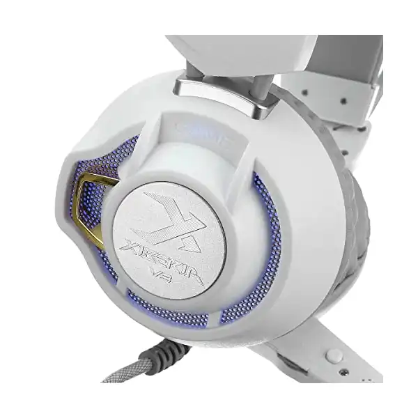 سماعة V3 على الاذن سلكي اكسبريا في 3 بالوان احمر واخضر وازرق للالعاب مزودة بميكروفون ونظام الصوت المحيطي مع الاهتزاز لاجهزة الكمبيوتر واللاب توب وPS4 وXbox One والموبايل - الصورة 4