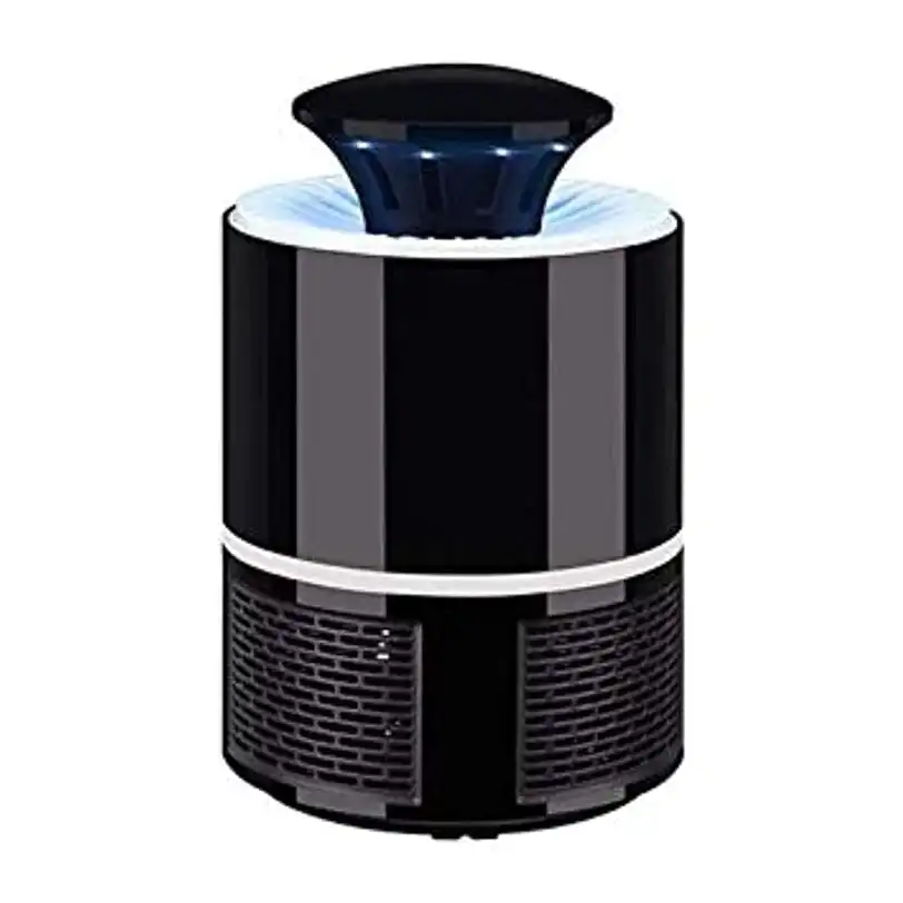 صاعق الناموس الكهربائي، لا يحتوي على مواد كيميائية، مزود بمصباح ال اي دي بالأشعة فوق البنفسجية، يعمل بواسطة يو اس بي ومزود بمروحة شفط، مناسب للاستخدام المنزلي (لون اسود)