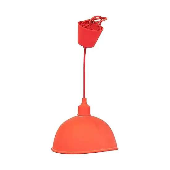 021448-RED قلادة سقف حمراء للإضاءة الدرامية والعصرية