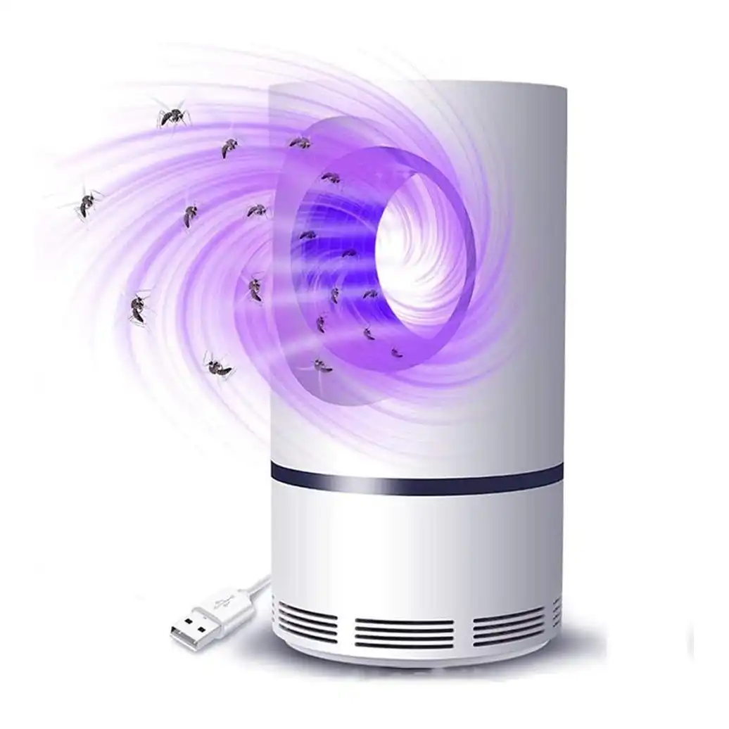 مصيدة بعوض كهربائية لجذب الحشرات والذباب ومصباح إضاءة قوي للمنزل والأماكن الداخلية والخارجية - الصورة 2