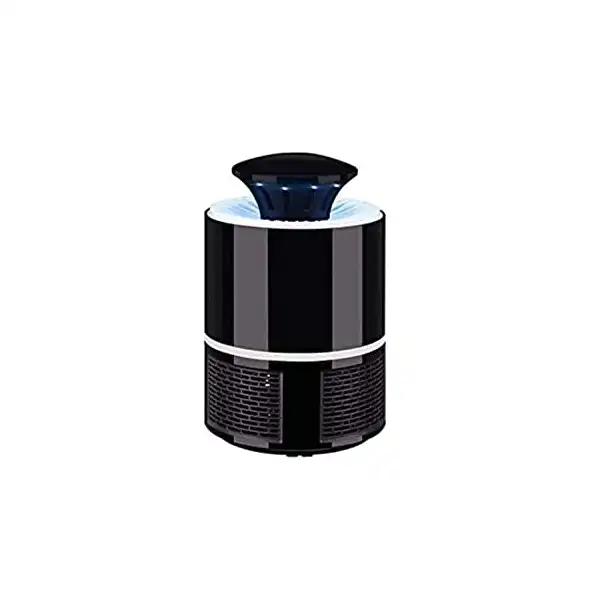 صاعق الناموس الكهربائي، لا يحتوي على مواد كيميائية، مزود بمصباح ال اي دي بالأشعة فوق البنفسجية، يعمل بواسطة يو اس بي ومزود بمروحة شفط، مناسب للاستخدام المنزلي (لون اسود) - الصورة 2