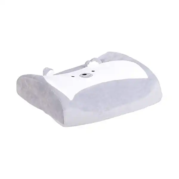 وسادة للظهر ميموري فوم لمقعد السيارة من بووم فريش - رمادي وابيض - الصورة 3