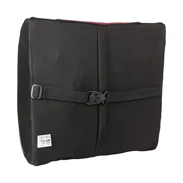 وسادة دعم الظهر لمقعد السيارة من بوم فريش - اسود وبورغندي، رغوة الذاكرة - الصورة 3