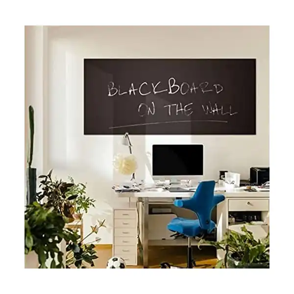 ورق حائط للديكور بتصميم ملصق لسبورة سوداء بقياس 45 × 200 سم قابلة للازالة مصنوع من الفينيل - الصورة 3