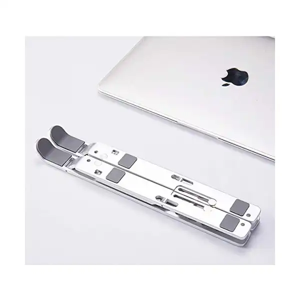 حامل ألومنيوم قابل للتعديل وجيد التهوية للمكتب وأجهزة اي باد وماك بوك اير برو وديل XPS والكمبيوتر والتابلت مقاس 10-15.6 بوصة والكمبيوتر المحمول من بي تي ان - الصورة 4