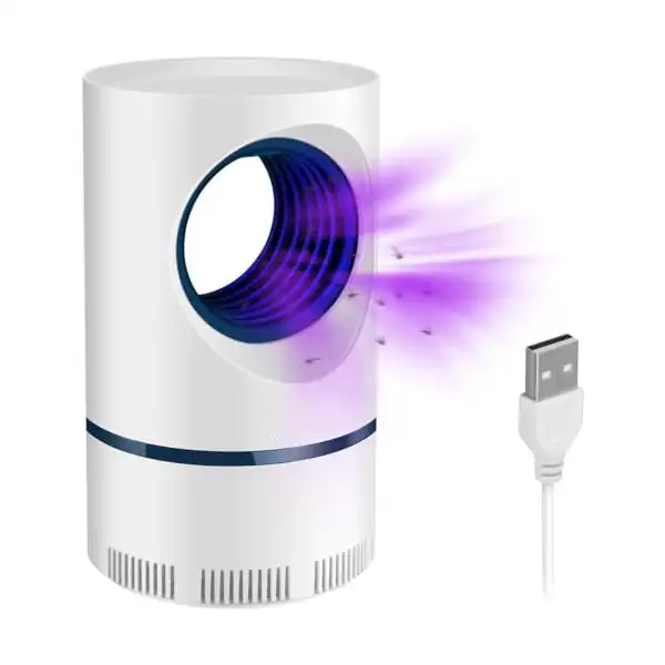 مصيدة بعوض كهربائية لجذب الحشرات والذباب ومصباح إضاءة قوي للمنزل والأماكن الداخلية والخارجية - الصورة 4