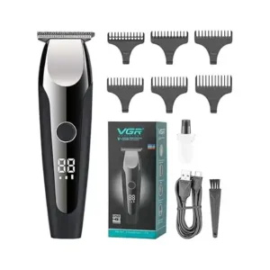 ماكينة حلاقة الشعر الاحترافية من في جي ار موديل V-059 وقت التشغيل: 150 دقيقة للرجال اسود - V059