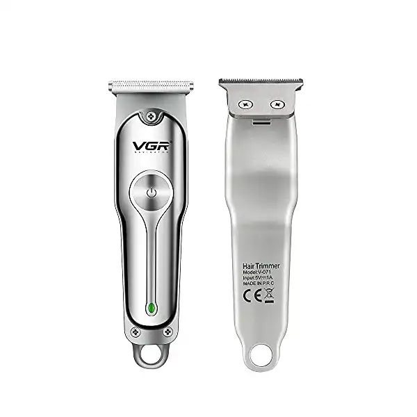 ماكينة تشذيب الشعر الاحترافية من في جي ار - V-071 من الفولاذ مقاوم للصدأ بشحن USB مع 3 أمشاط - الصورة 3