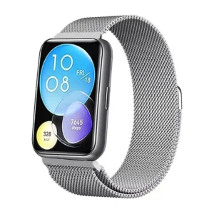 Dado Milanese Stainless Steel Replacement Band Compatible with Huawei Fit 2 Watch, Mesh type Magnetic Stainless Steel strap