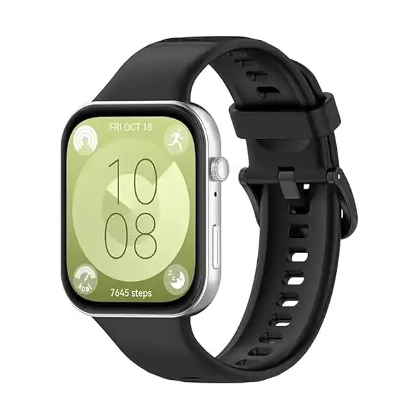 سوار سيليكون من Next Store متوافق مع ساعة هواوي فيت 3 (2024) مقاوم للماء وقابل للتعديل للنساء والرجال سوار معصم رياضي من السيليكون الناعم