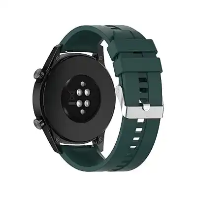 سوار سيليكون 20 ملم متوافق مع ساعة سامسونج جير سبورت/ ووتش 4/5/5 برو/S2 كلاسيك/اكتيف 2 40/44 ملم/ جي تي اس 4/4 ميني/بيب 3/برو/جي ميني/جي 2e/ من Next store اخضر غامق، للكبار الجنسين