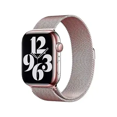 سوار ساعة معدني بديل من تيك ام دي، مصنوع من الفولاذ المقاوم للصدأ، متوافق مع ساعة آبل مقاس 38 ملم، و40 ملم، و41 ملم، وسلسلة آي ووتش 7، 6، 5، 4، 3، 2، 1 SE