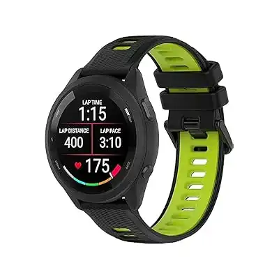 سوار رياضي سيليكون 20 ملم متوافق مع ساعة جالاكسي 4 40 42 46 وجالاكسي اكتيف 2 44 وجير s2 واميزفيت جي تي اس ووتش 3 41 ام من Next store اسود واخضر للبالغين الجنسين