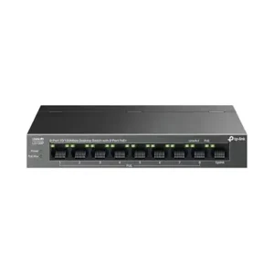 محول ايثرنت لسطح المكتب LS109P ب 9 منافذ 10/100 ميجابايت في الثانية مع 8 منافذ PoE بلس من تي بي-لينك