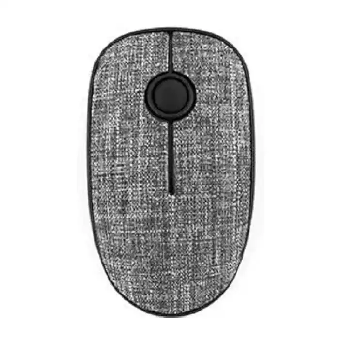 ماوس لاسلكي صامت من القماش لون رمادي -WM04E