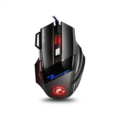 ماوس الالعاب X7 ملون بريثينج لايت بلون اسود، USB