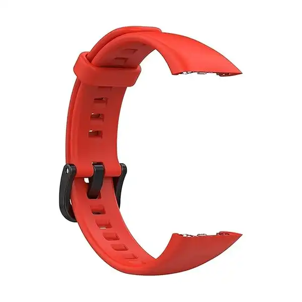سوار ساعه رياضي بديل من السيليكون الناعم والمتين والمقاوم للماء متوافق مع ساعة هواوي باند 6 برو - احمر، للجنسين - أطفال