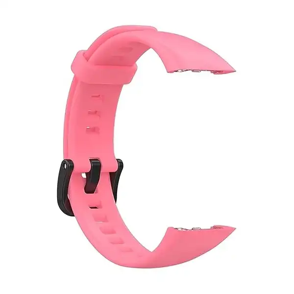 سوار ساعه رياضي بديل من السيليكون الناعم والمتين والمقاوم للماء متوافق مع ساعة هواوي باند 6 - بينك للجنسين - أطفال