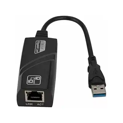 محول شبكة USB 3.0 جيجابت ار جيه 45 بسرعة 1000 ميجابت في الثانية متوافق مع ماك بوك والكمبيوتر وويندوز وكروم بوك وIOS ومحرك ثابت وسيرفس برو لينكس واكس بي اس والترا بوك ووي يو