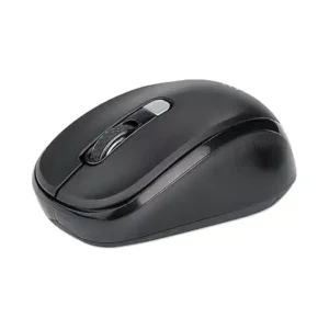 ماوس ضوئي لاسلكي من مانهاتن بمنفذ USB بيرفورمانس 800 - 1200 - 1600 نقطة لكل سم - 179904 - أسود