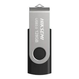 فلاشة USB 3.0 بتصميم قابل للدوران بسعة 16 جيجابايت من هيكسيمي، فضي/أسود | HS-USB-M200S 128G U3 |