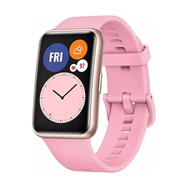 سوار معصم بديل من السيليكون لساعة هواوي فيت من مارجون (بينك فاتح)، زهري فاتح