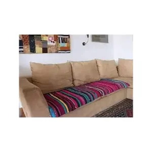 أغطية كليم مصنوعة يدويا للكنبة والكرسي من إيجيبت أنتيكس، متعددة الألوان