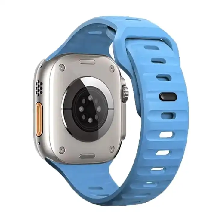 سوار ساعه من Next Store متوافق مع ساعة اي واتش سيريس 1/2/3/4/5/6/7/8/9/مقاس38/40/41ملم ، سوار رياضي بديل من السيليكون الناعم ، مقاوم للماء و العرق