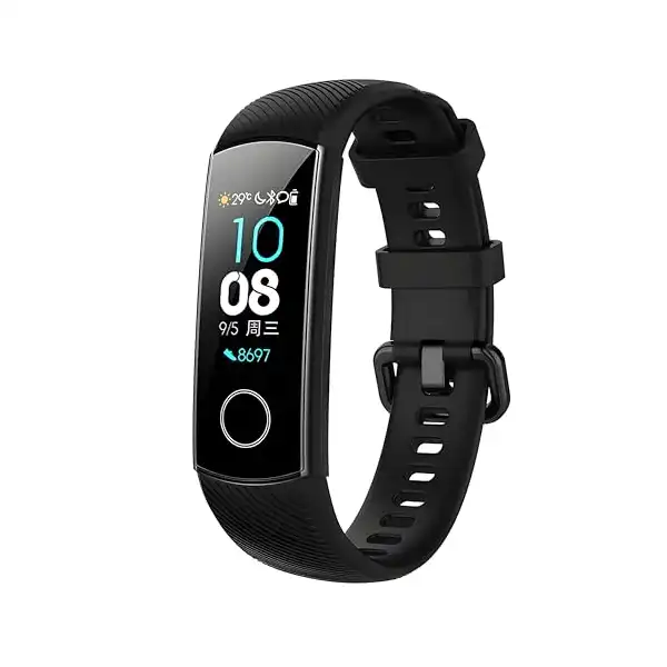 سوار ساعة سيليكون بديل من V Volt متوافق مع Huawei/Honor Band 4/5 - مريح، مقاوم للماء - حزام رياضي أنيق وقابل للتعديل - متين وسهل التركيب - الصورة 2