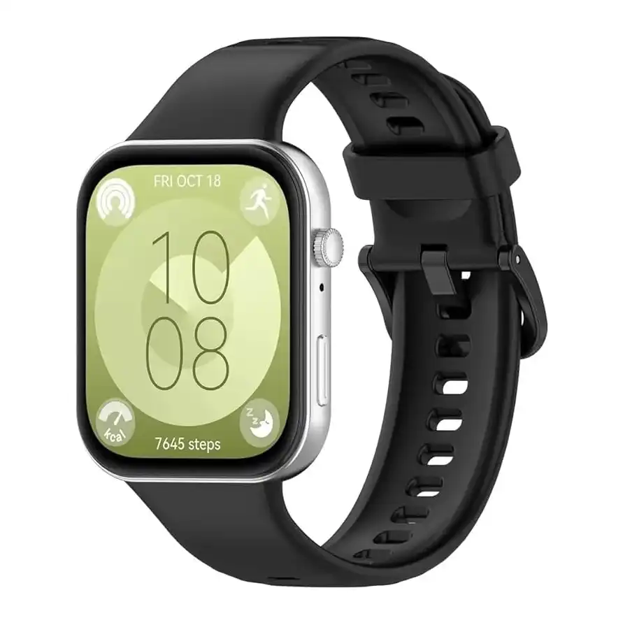 سوار سيليكون من Next Store متوافق مع ساعة هواوي فيت 3 (2024) مقاوم للماء وقابل للتعديل للنساء والرجال سوار معصم رياضي من السيليكون الناعم - الصورة 2