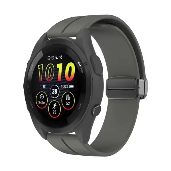 سوار رياضي مغناطيسي من السيليكون سريع الفك متوافق مع ساعة جارمين فوررنر 265/265s/255s/255/فينيو 2 22 ملم من نكست ستور - الصورة 2