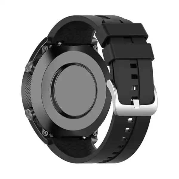 سوار سيليكون 20 ملم متوافق مع ساعة سامسونج جير سبورت- ووتش 4-5-5 برو-S2 كلاسيك-اكتيف 2 40-44 ملم- جي تي اس 4-4 ميني-بيب 3-برو-جي ميني-جي 2e- من Next store اسود للبالغين الجنسين - الصورة 2