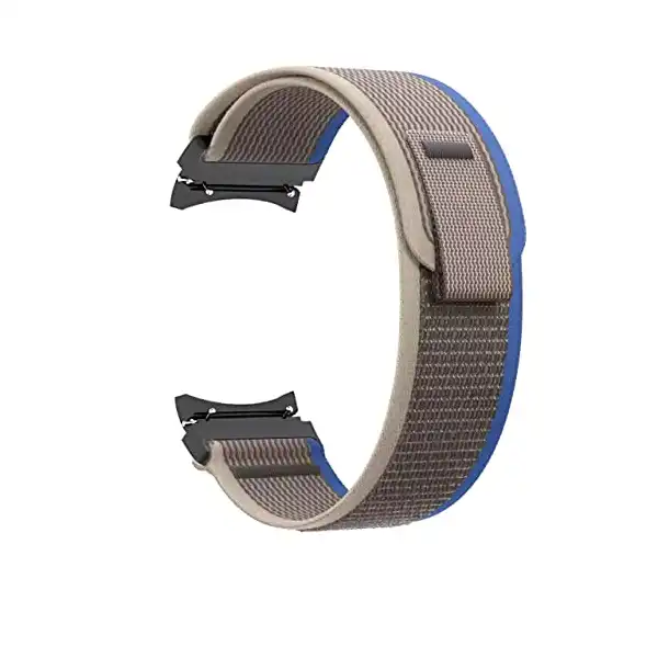 سوار ساعة نايلون من نسيج محبوك بشكل حلقة متوافق مع سامسونج 5 برو 45 ملم/ساعة جالاكسي 40 ملم 44 ملم/جالاكسي 4 ملم/ووتش كلاسيك 42 46 للرجال والنساء, one size, أحمر - الصورة 2