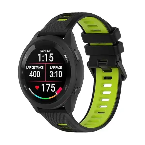سوار رياضي سيليكون 20 ملم متوافق مع ساعة جالاكسي 4 40 42 46 وجالاكسي اكتيف 2 44 وجير s2 واميزفيت جي تي اس ووتش 3 41 ام من Next store اسود واخضر للبالغين الجنسين - الصورة 2