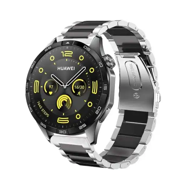 سوار بديل معدني من الستانلس ستيل سريع الفك متوافق مع ساعة هواوي جي تي 4 مقاس 46 ملم متوافق مع ساعة هواوي جي تي 4 46 ملم - الصورة 2