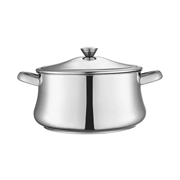 حلة ستانلس ستيل مع مقابض ستانلس ستيل من زهران 0330010018- فضي، 18 سم - الصورة 2